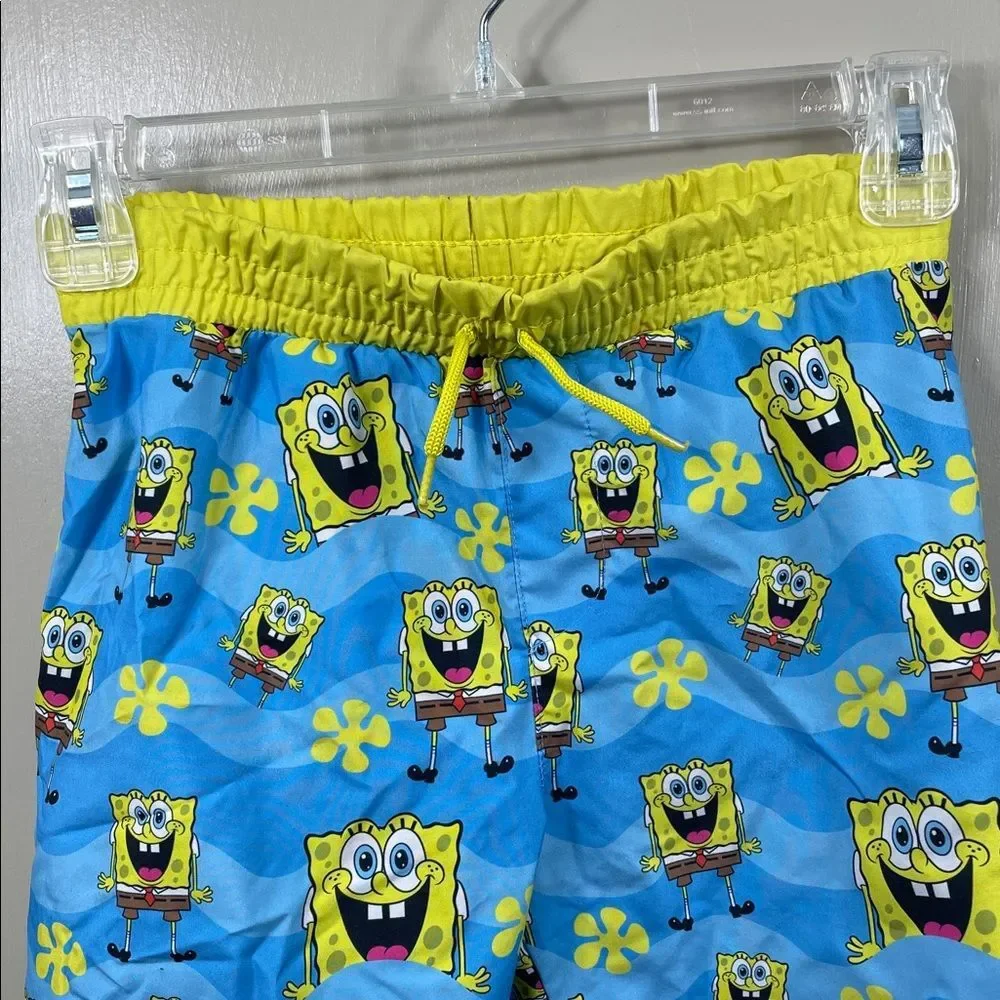 SpongeBob SquarePants Blue & Yellow Swim Trunks